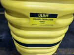 Lot of 4 Uline H-5557 6" Square Yellow Caution Column Protectors