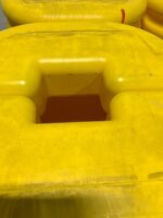 Lot of 4 Uline H-5557 6" Square Yellow Caution Column Protectors