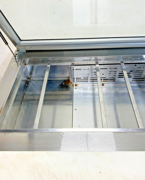 Turbo Air TST-72SD-30-N-GL 72" Glass Top Refrigerated 3-Door Sandwich Prep Table