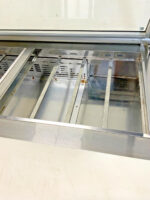 Turbo Air TST-72SD-30-N-GL 72" Glass Top Refrigerated 3-Door Sandwich Prep Table