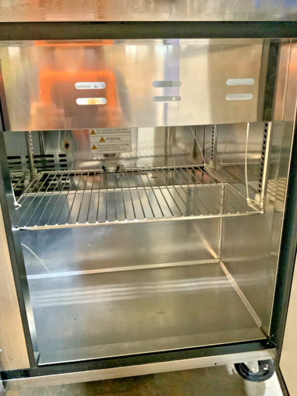 Turbo Air TST-72SD-30-N-GL 72" Glass Top Refrigerated 3-Door Sandwich Prep Table