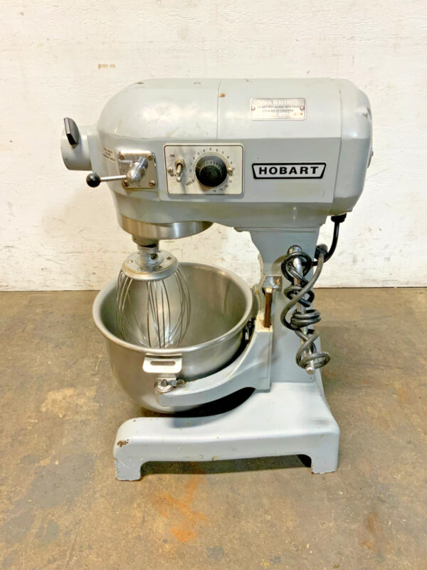 Hobart A-120T Heavy Duty 12 Qt Bakery Dough Mixer w/ Stainless Bowl & Whisk