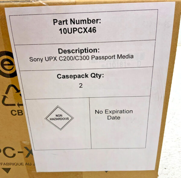 NEW DNP Sony 10UPC-X46 Self-Laminating Color Printing Pack 6" X 4" 10 Pack E4C