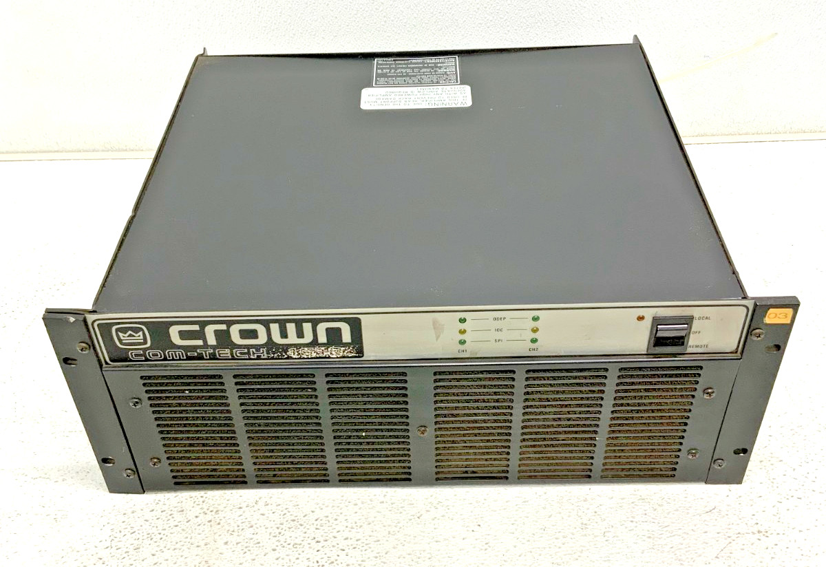 Crown Audio Com-Tech 1610 2-Channel Professional Stereo Power Amplifier 202B_0 Crown Audio Com-Tech 1610 2-Channel Professional Stereo Power Amplifier 202B