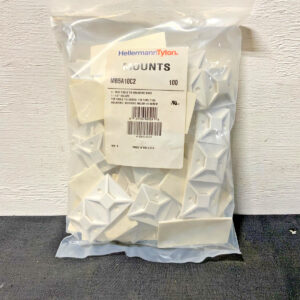 NEW Lot of 100 HellermannTyton MB5A10C2 Rubber Adhesive Cable Tie Mount 224B