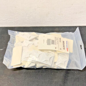 NEW Lot of 100 HellermannTyton MB5A10C2 Rubber Adhesive Cable Tie Mount 224B