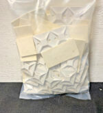 NEW Lot of 100 HellermannTyton MB5A10C2 Rubber Adhesive Cable Tie Mount 224B