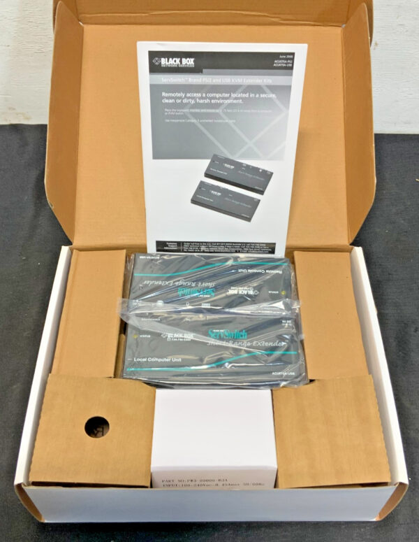 NEW Black Box ACUO75A-USB KVM ServSwitch Short Range Extender Kit 75ft 275C