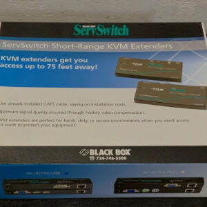 NEW Black Box ACUO75A-USB KVM ServSwitch Short Range Extender Kit 75ft 275C