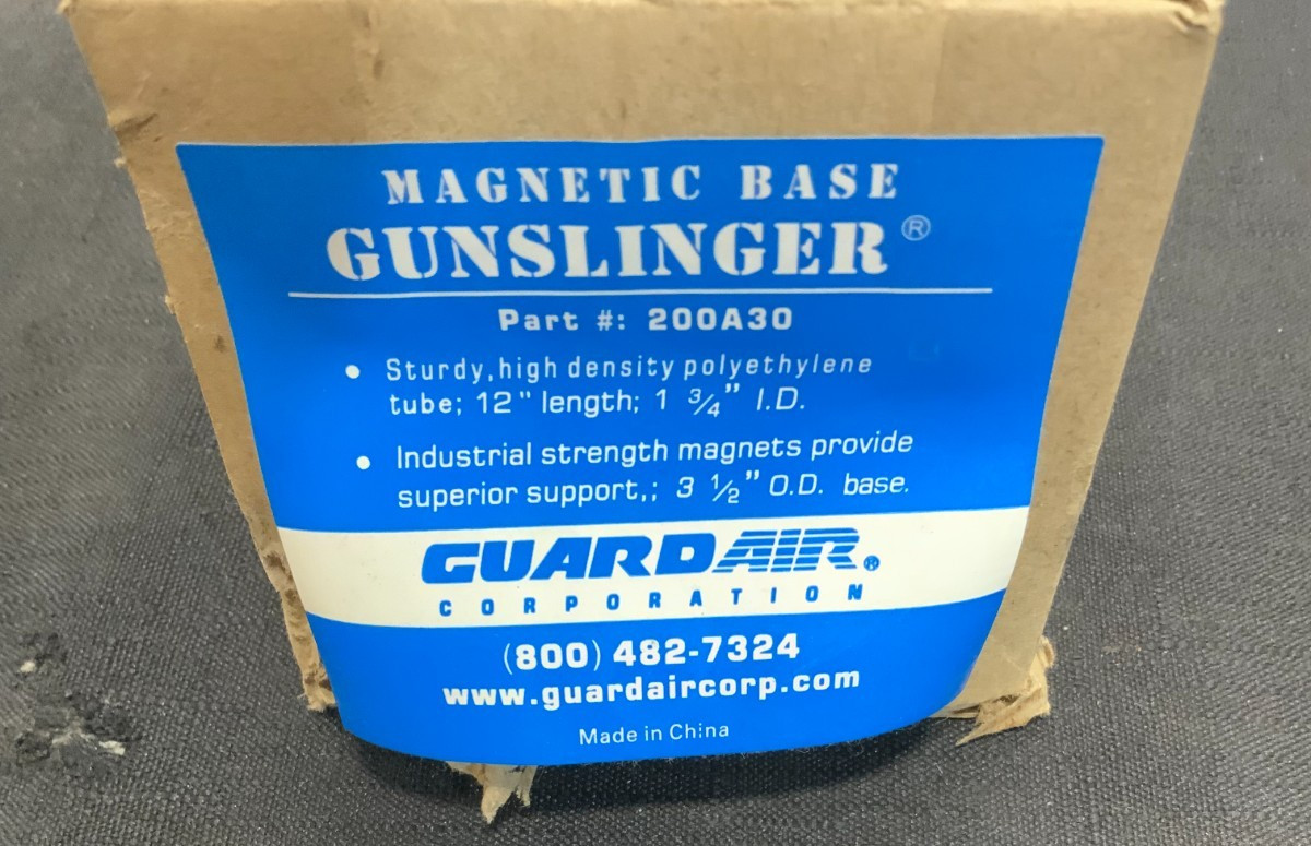 NEW Lot of 2 GuardAir 200A30 Magnetic Base Air Gun Holder Polyethelyne 255E_8 NEW Lot of 2 GuardAir 200A30 Magnetic Base Air Gun Holder Polyethelyne 255E