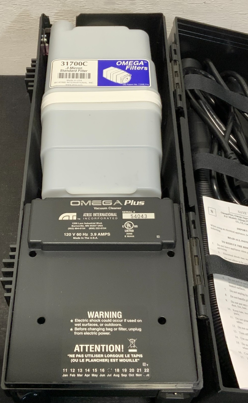 NEW Omega Plus 54043 Atrix VACOMEGA Vacuum Cleaner 26D_3 NEW Omega Plus 54043 Atrix VACOMEGA Vacuum Cleaner 26D