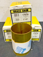 Lot of 3 Precision Band 17670 Brass Shim Stock 6"x60".020G 263B