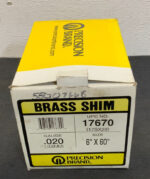 Lot of 3 Precision Band 17670 Brass Shim Stock 6"x60".020G 263B