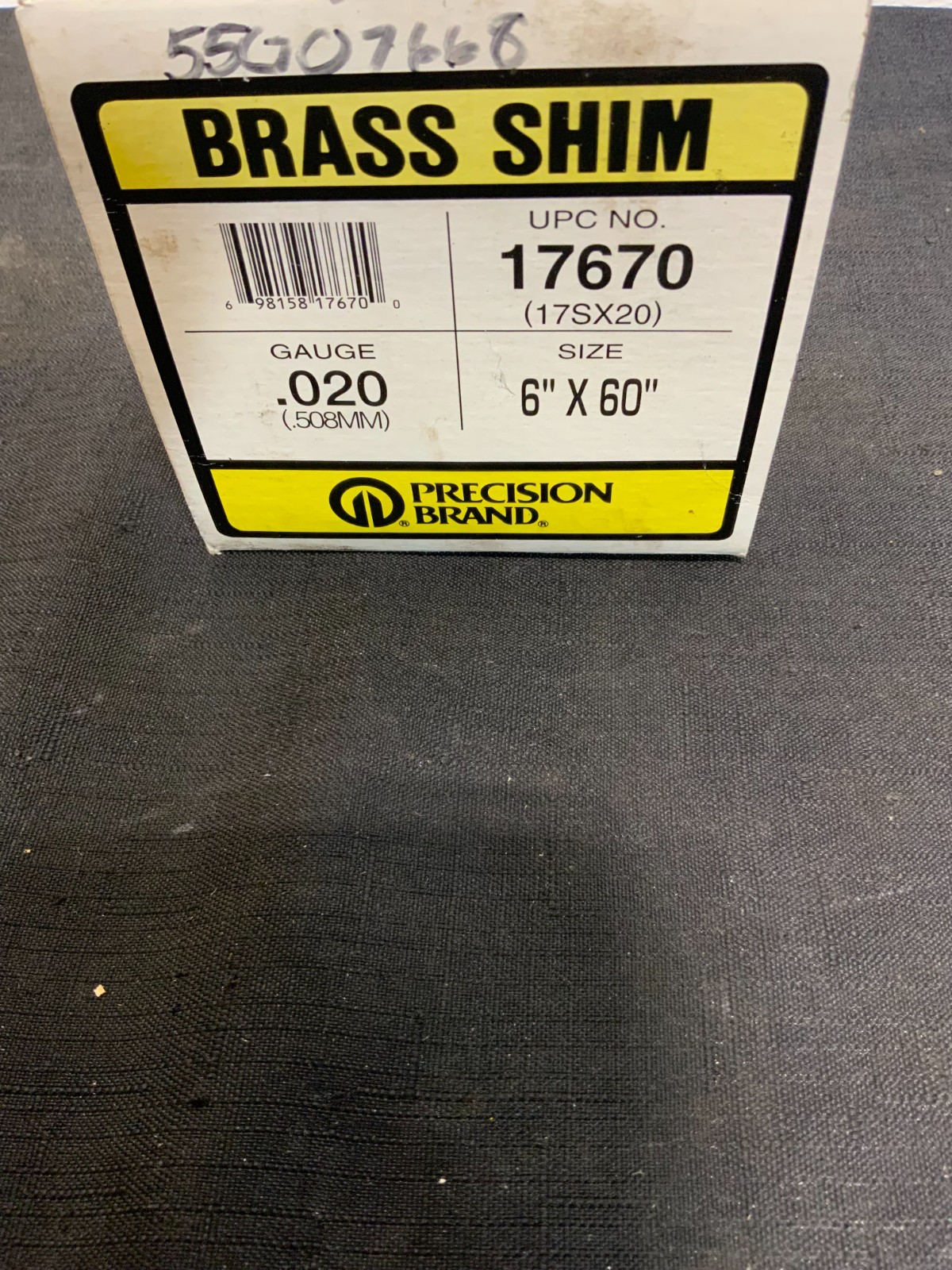 Lot of 3 Precision Band 17670 Brass Shim Stock 6"x60".020G 263B_6 Lot of 3 Precision Band 17670 Brass Shim Stock 6"x60".020G 263B