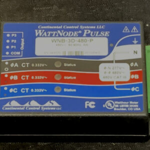 WattNode Pulse WNB-3D-480 Watthour Meter/Logger Transducer 480V 50-60HZ 4W 243I