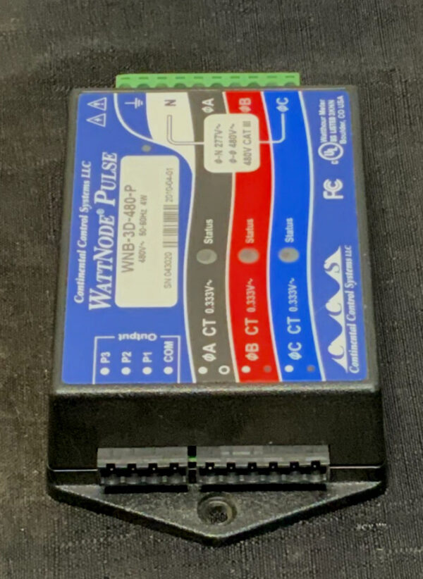 WattNode Pulse WNB-3D-480 Watthour Meter/Logger Transducer 480V 50-60HZ 4W 243I