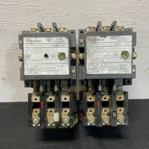 Lot of 2 Westinghouse B200M1CAC NEMA Size 1 Control Motor Starter 262C