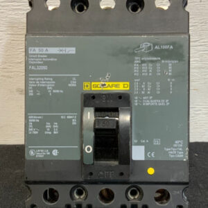 IPV ISquare D FAL32050 Thermal Magnetic Circuit Breaker 3 Pole 50AMP 240VAC 252G