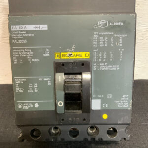 IPV ISquare D FAL32050 Thermal Magnetic Circuit Breaker 3 Pole 50AMP 240VAC 252G