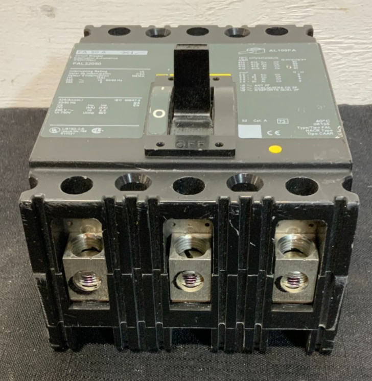 IPV ISquare D FAL32050 Thermal Magnetic Circuit Breaker 3 Pole 50AMP 240VAC 252G_2 IPV ISquare D FAL32050 Thermal Magnetic Circuit Breaker 3 Pole 50AMP 240VAC 252G