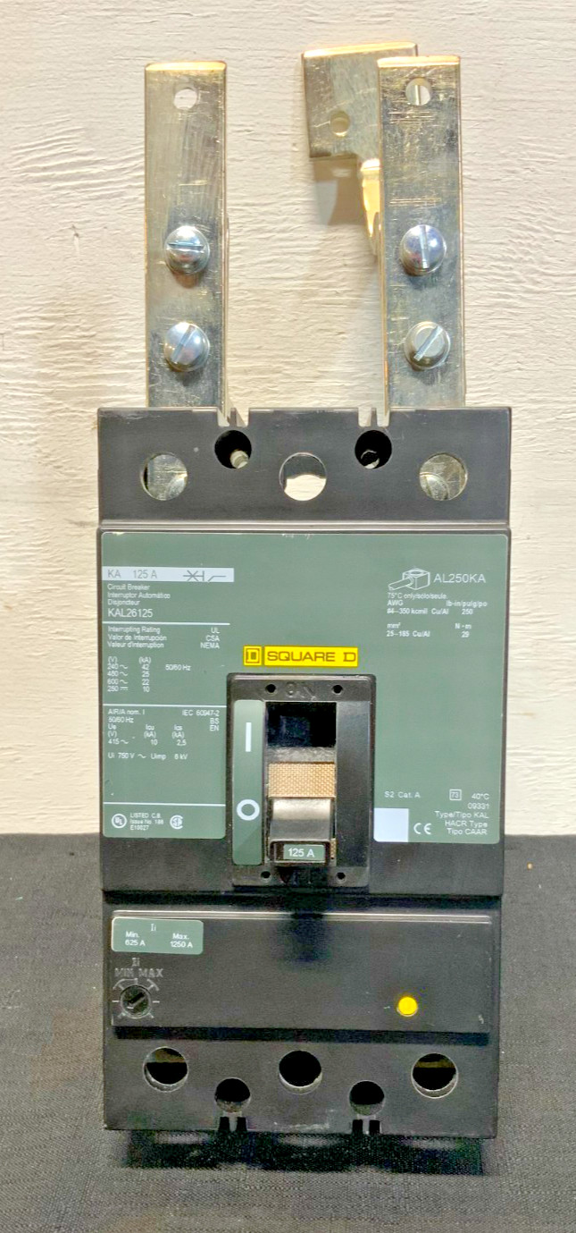 Square D KAL26125 Circuit Breaker 2 Pole 600VAC 125AMP 23C_2 Square D KAL26125 Circuit Breaker 2 Pole 600VAC 125AMP 23C