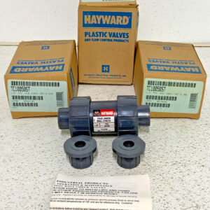 NEW Lot of 3 Hayward TC10050ST 1/2" PVC True Union Ball Check Soc/Thd 246E