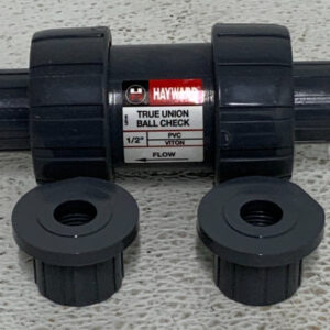NEW Lot of 3 Hayward TC10050ST 1/2" PVC True Union Ball Check Soc/Thd 246E