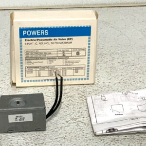 NEW Watts Powers 265-1001 Electric Pneumatic Air Valve 3-Port 50 Psi 243K