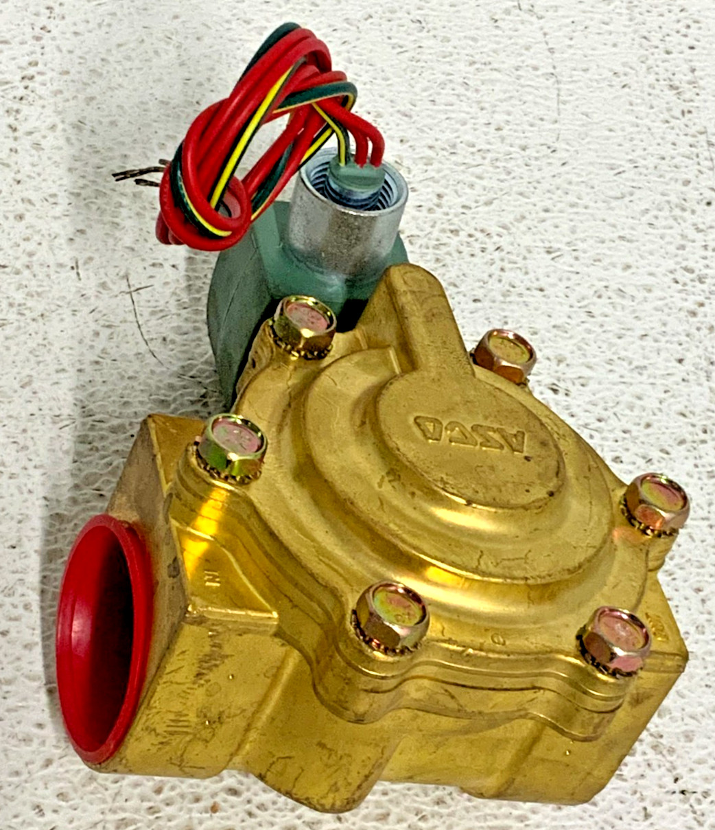 NEW ASCO RED HAT 8221G11 Slow Closing Valve 2-Way 120V 1-1/2" 5-150 PSI 263G_5 NEW ASCO RED HAT 8221G11 Slow Closing Valve 2-Way 120V 1-1/2" 5-150 PSI 263G