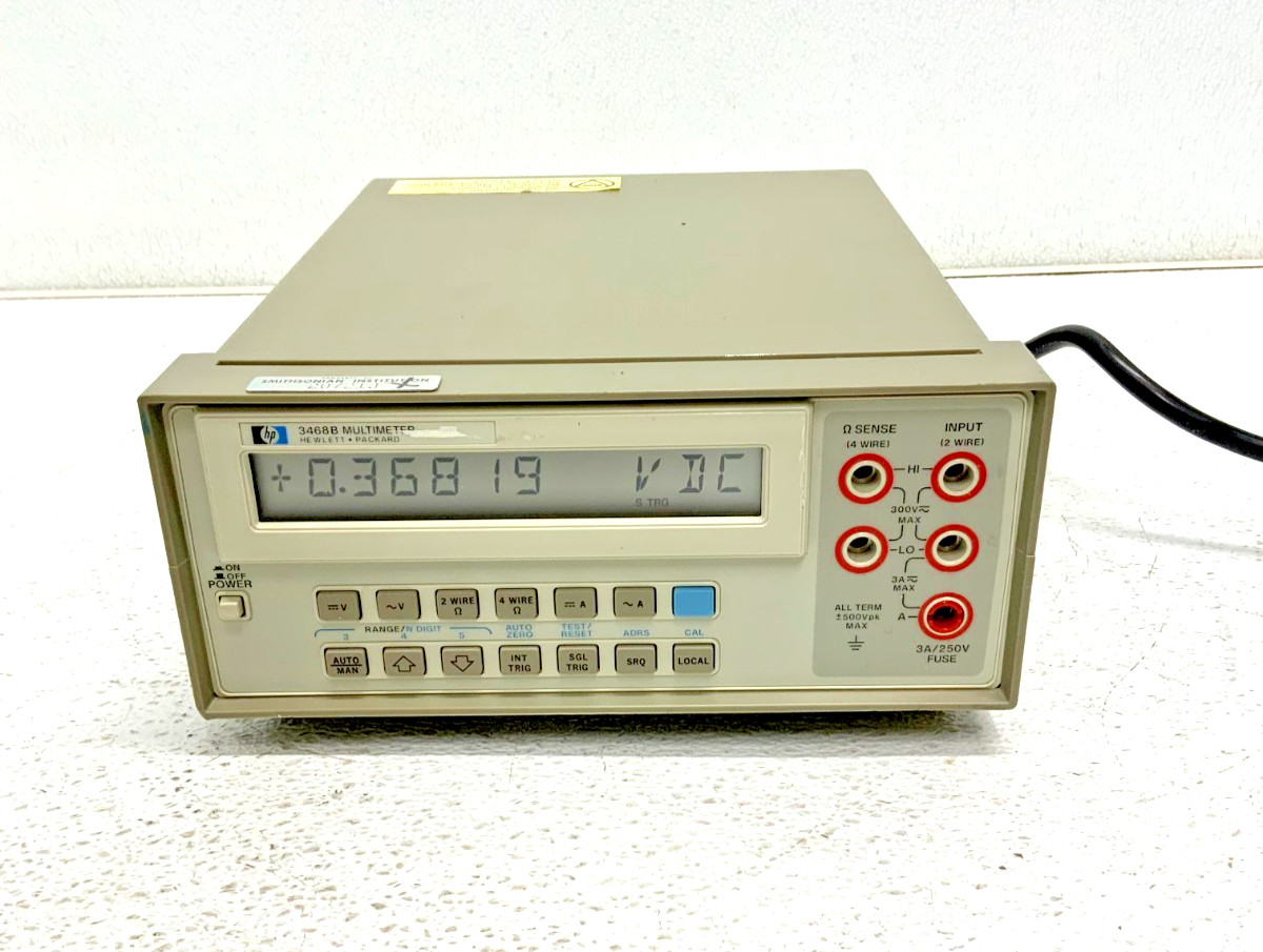 HP Hewlett Packard Agilent Keysight 3468B Digital Multimeter w/ Power Cord 35B_0 HP Hewlett Packard Agilent Keysight 3468B Digital Multimeter w/ Power Cord 35B