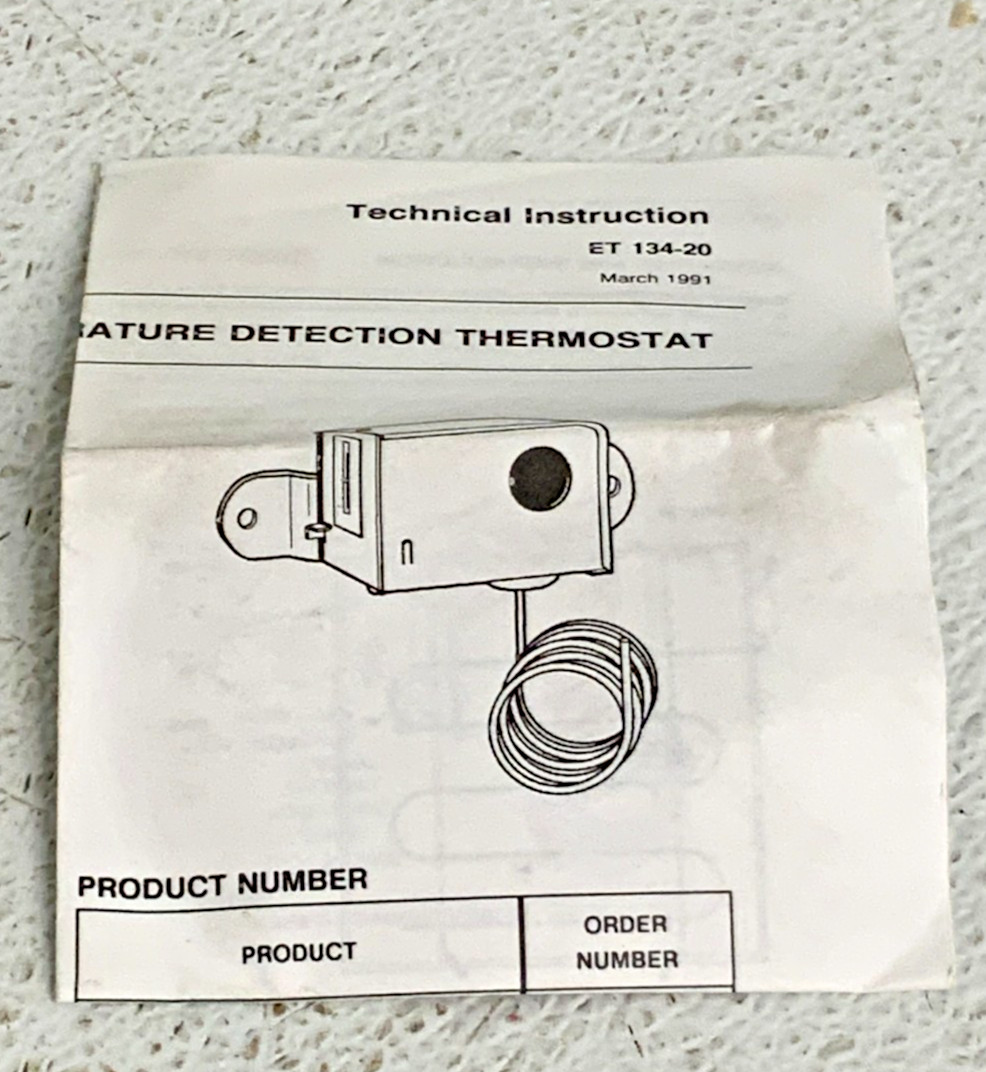 NEW Siemens 134-1511 Low Temperature Cutout Control Range 35/45F 216B_6 NEW Siemens 134-1511 Low Temperature Cutout Control Range 35/45F 216B