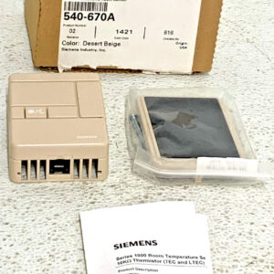 NEW Siemens 540-670-A Beige Electronic Room Sensor Series 1000 55/95F 257D