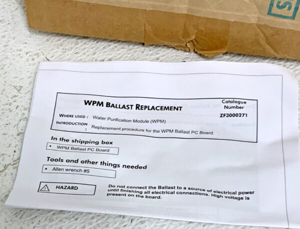 NEW Siemens WPM ZF3000271 Ballast Replacement PCB Board SAS Millipore PF08775