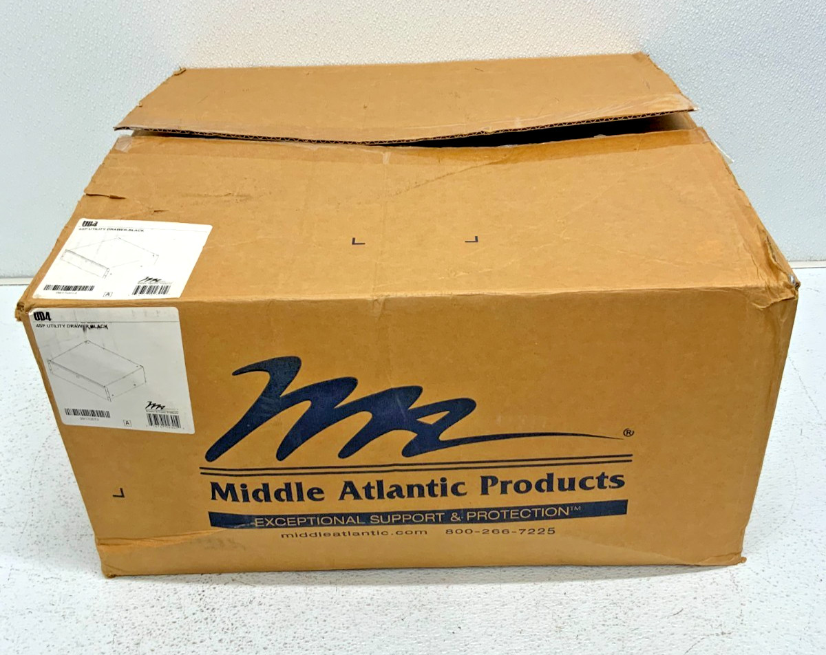 New Middle Atlantic UD4 4SP Black Utility Rack Drawer 15.9" x 14.5" 36D_8 New Middle Atlantic UD4 4SP Black Utility Rack Drawer 15.9" x 14.5" 36D