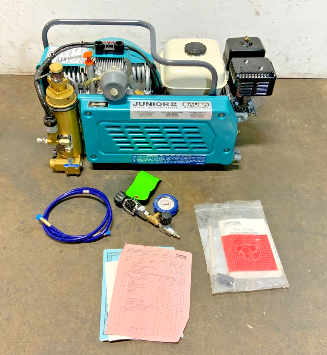 Bauer Junior II GP 2 Scuba Diving High Pressure Air Compressor Honda Gas 5.5 HP_0 Bauer Junior II GP 2 Scuba Diving High Pressure Air Compressor Honda Gas 5.5 HP