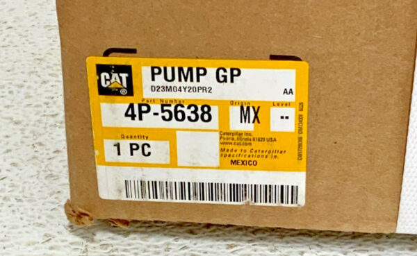 NEW Caterpillar 4P-5638 2 Section Engine Oil GP Pump 3516 3512 Genuine OEM 214C