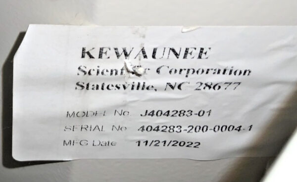 Kewaunee J404283-01 Supreme Air 6' 6ft Laboratory Chemical Fume Vent Hood J10A