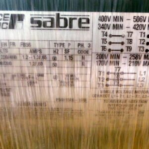 Reliance Sabre Motor P56H1506H 1/4HP 208-250/460V FR56 Frame 1.2-1.3/.65 New