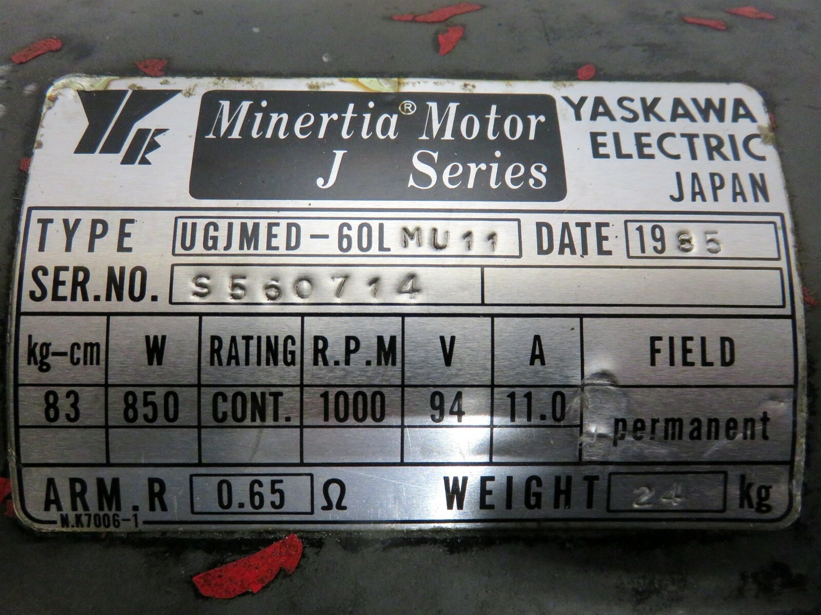 Yaskawa Minertia Motor J Series Feed Back Encoder Unit UGJMED-60LMU11 TFUE-30ZD7_5 Yaskawa Minertia Motor J Series Feed Back Encoder Unit UGJMED-60LMU11 TFUE-30ZD7