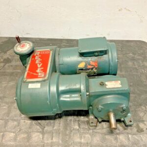 Reeves Reliance Electric X-V MFC111 Moto Drive 1.5HP 18:1 Gear Ratio J8B