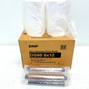 NEW DNP DS80 Dye-Sublimation Dyesub Photo Printer Media Kit 8" X 12" 2 Rolls E8B