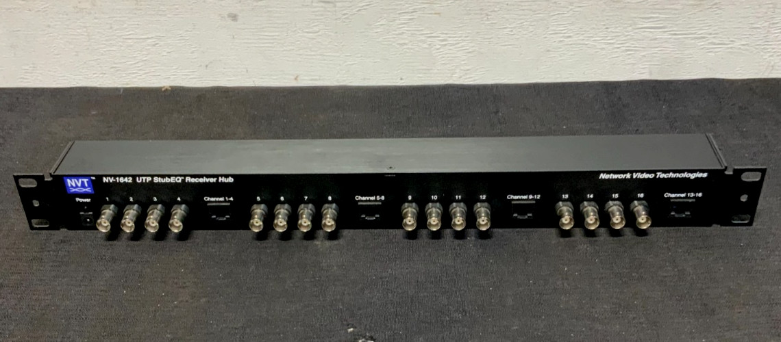 NVT NV-1642 Phybridge UTP16 Amplified Chanel StubEQ Active Receiver Hub 232C_0 NVT NV-1642 Phybridge UTP16 Amplified Chanel StubEQ Active Receiver Hub 232C