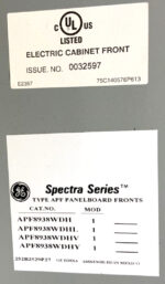 NEW General Electric GE 8938WDH Spectra Series Center APF Front Panel Board D2B