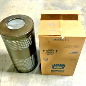 NEW United Howard S-3 Heavy Duty Steel Waste Receptacle For Fire Safety Bronze