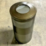 NEW United Howard S-3 Heavy Duty Steel Waste Receptacle For Fire Safety Bronze