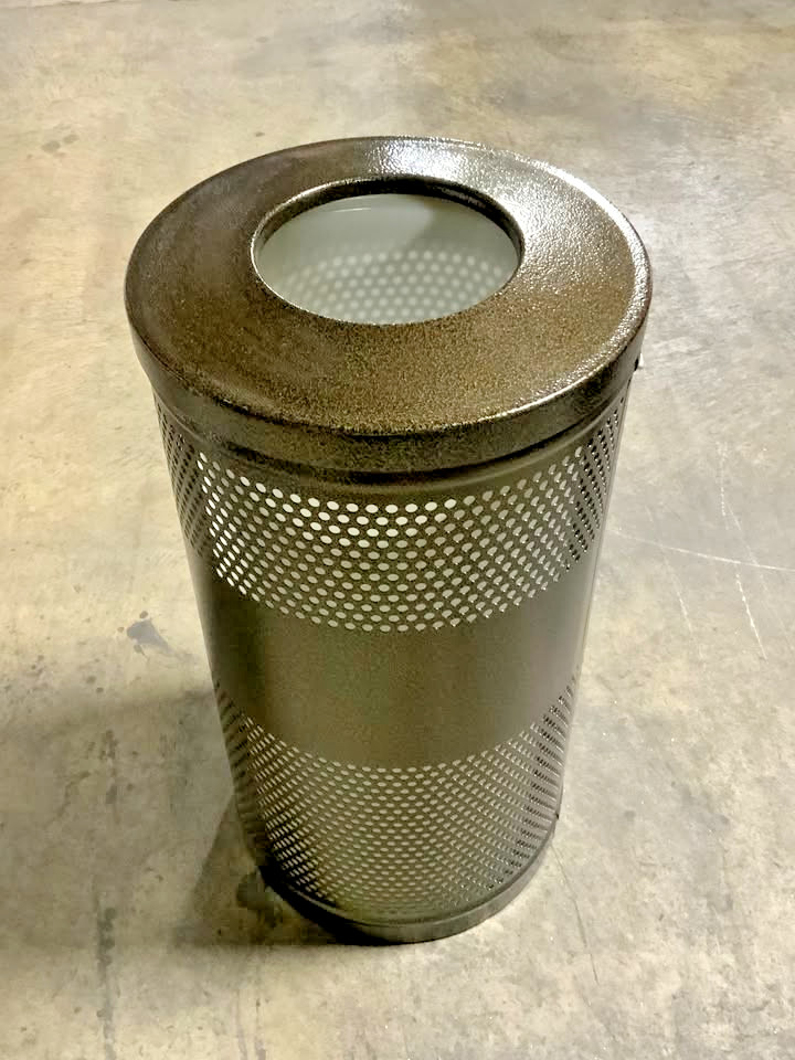 NEW United Howard S-3 Heavy Duty Steel Waste Receptacle For Fire Safety Bronze_3 NEW United Howard S-3 Heavy Duty Steel Waste Receptacle For Fire Safety Bronze