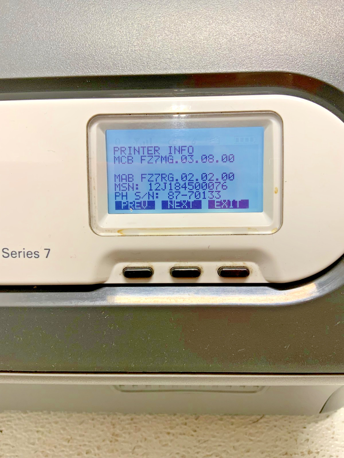 Zebra ZXP Series 7 Z71-0M0C0000US00 Single Side Color ID Card Badge Printer 54D_10 Zebra ZXP Series 7 Z71-0M0C0000US00 Single Side Color ID Card Badge Printer 54D