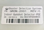 NEW Guardian GRDN-2001 Indoor Gunshot Active Shooter Detection System POE 56E