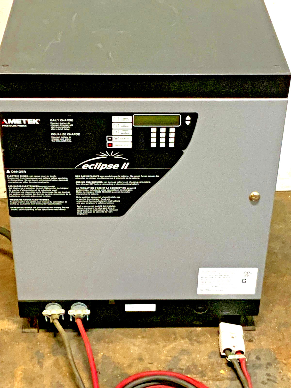 Ametek 600EC3-12S-HE Eclipse ll Plus Battery Charger 12/24V 480 3 PH H5C_1 Ametek 600EC3-12S-HE Eclipse ll Plus Battery Charger 12/24V 480 3 PH H5C
