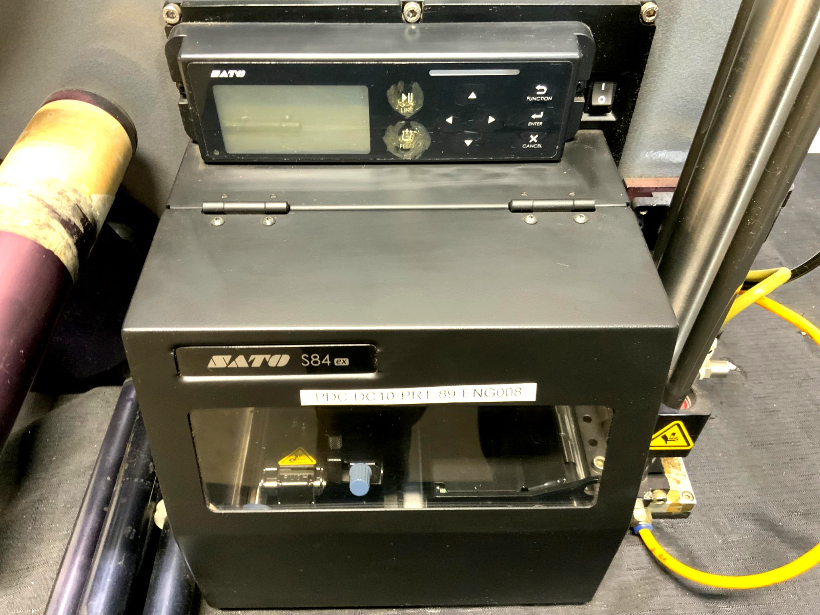 Sato S84 ex Print Engine Thermal Barcode Printer w/ ID Technology 252 Applicator_5 Sato S84 ex Print Engine Thermal Barcode Printer w/ ID Technology 252 Applicator